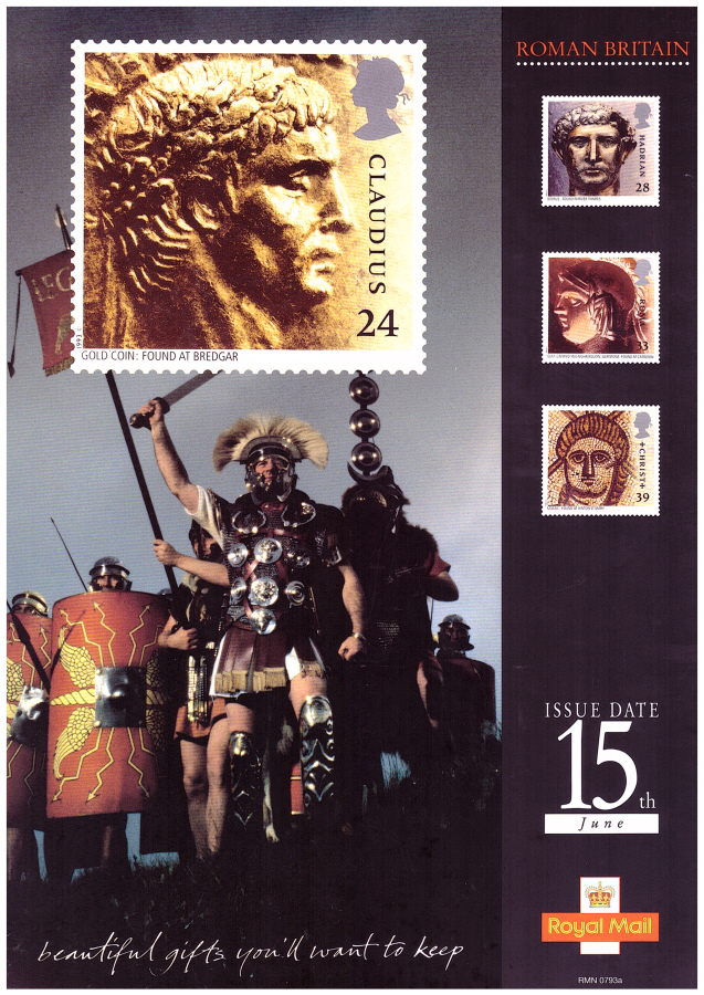 (image for) 1993 Roman Britain Royal Mint Post Office A4 poster. RMN 0793a.